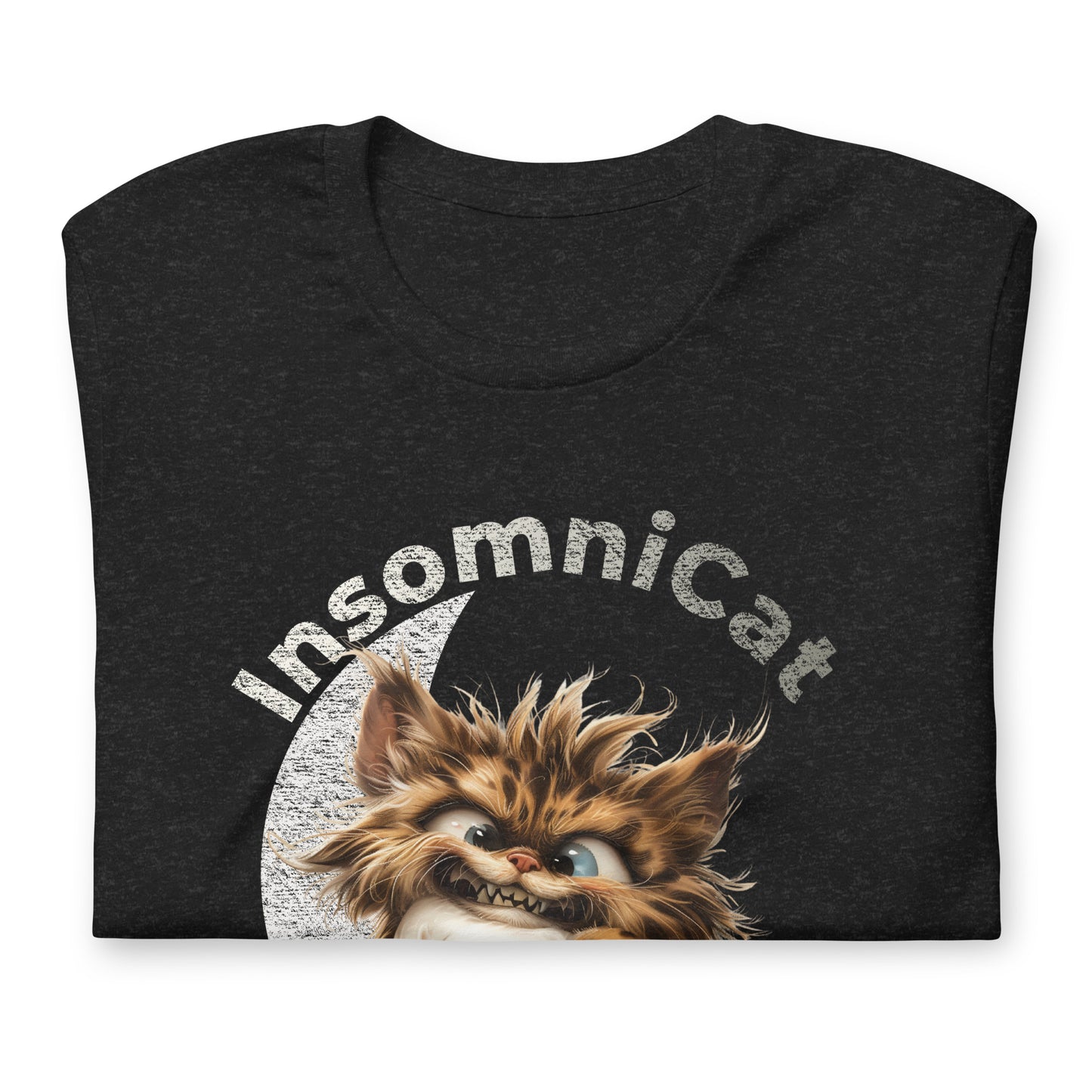 InsomniCat, Insomniac Cat, Insomnia, Animals, Sleep Disorders, Graphic Tee Shirt, Black
